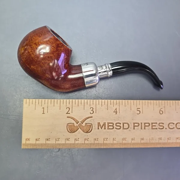 Peterson System Spigot Smooth 302 Apple w/ Silver Briar Pipe, New - Image 12