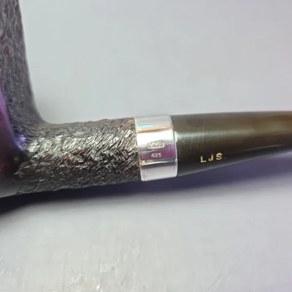 Ferndown Bark 4 Star XL Partially Rusticated Panel Dublin Estate Briar Pipe, English Estates - Image 9
