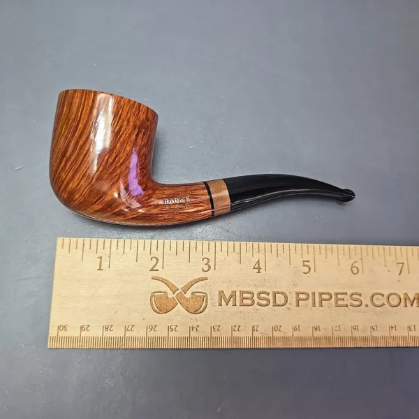 Radice Clear F O Smooth Bent Billiard w/ Olivewood Estate Briar Pipe, Italian Estates - Image 12
