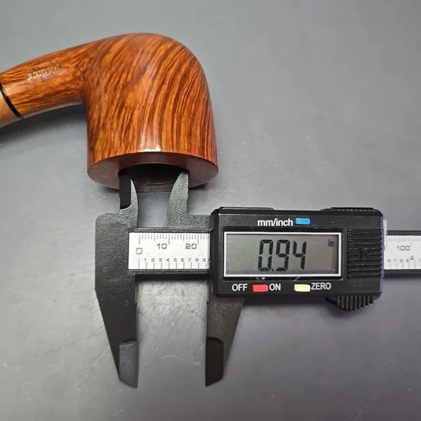 Radice Clear F O Smooth Bent Billiard w/ Olivewood Estate Briar Pipe, Italian Estates - Image 13