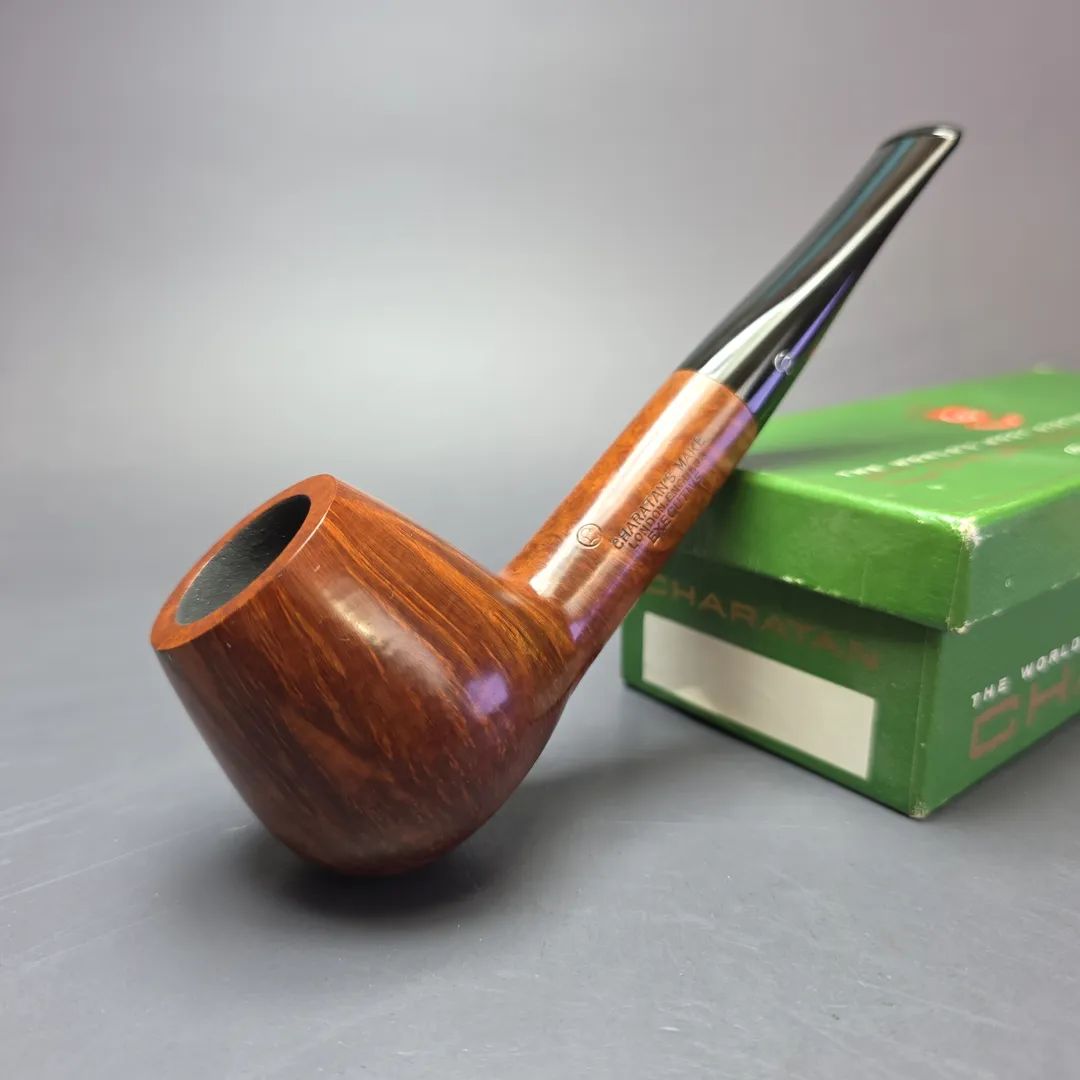 Charatan's Make Reuben Era (c. 1958-60) Executive Extra Large Smooth Brandy Estate Briar Pipe, Unsmoked - Image 2