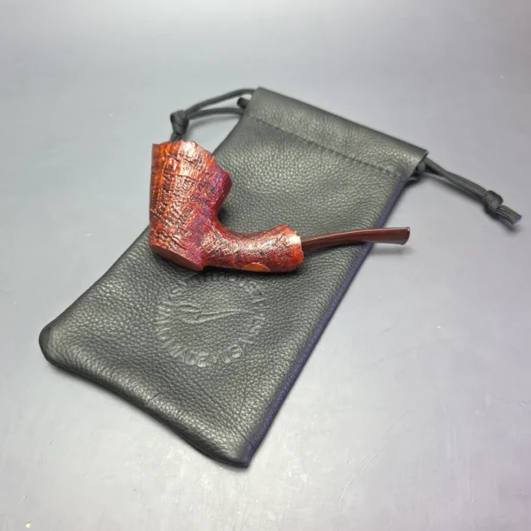 Smith House Sandblasted Dublin Sitter Handmade Briar Pipe, New - Image 12