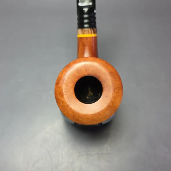 Stefano Santambrogio Partially Rusticated Dublin Estate Briar Pipe, Unsmoked, 9mm - Image 5