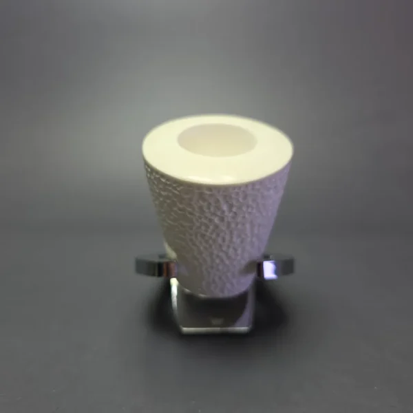 MBSD Meerschaum Deluxe Rusticated Poker Block Meerschaum Pipe, Briar-Mortise, New - Image 4