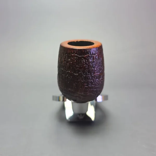 Smith House Partially Sandblasted Lovat w/ Resin Handmade Briar Pipe, New - Image 3