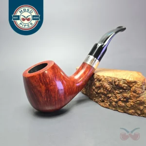 Design Berlin Potsdam 40 Smooth Brandy w/ Silver Estate Briar Pipe, Unsmoked, 9mm