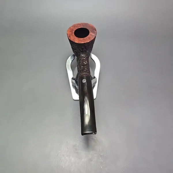 James Upshall Bark Group 6 Partially Rusticated Skater Estate Briar Pipe, Unsmoked - Image 5