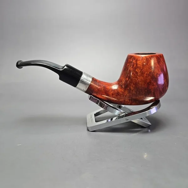 Design Berlin Potsdam 40 Smooth Brandy w/ Silver Estate Briar Pipe, Unsmoked, 9mm - Image 4