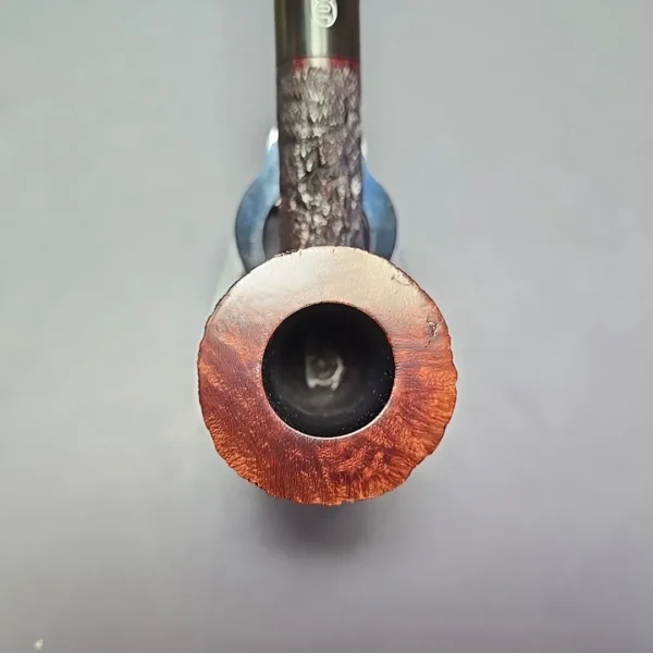 James Upshall Bark Group 6 Partially Rusticated Skater Estate Briar Pipe, Unsmoked - Image 6