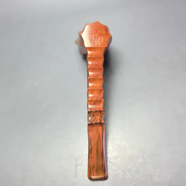 Lee Von Erck 2011 A Grade XL Smooth Spiral Panel Estate Briar Pipe, American Estates - Image 8