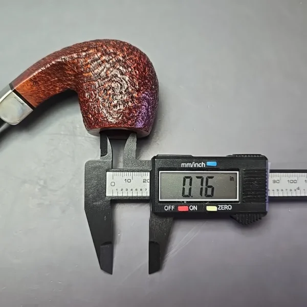 Castello (1982-2007) Old Antiquari 4K Partially Sandblasted Bent Billiard w/ Silver Estate Briar Pipe, Italian Estates - Image 14