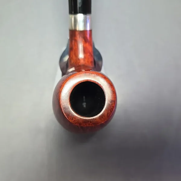 Design Berlin Potsdam 40 Smooth Brandy w/ Silver Estate Briar Pipe, Unsmoked, 9mm - Image 6