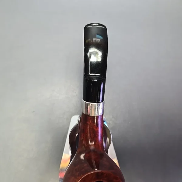 Design Berlin Potsdam 40 Smooth Brandy w/ Silver Estate Briar Pipe, Unsmoked, 9mm - Image 7