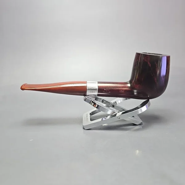 Peterson Irish Harp 106 Smooth Billiard w/ Silver Briar Pipe, New - Image 4