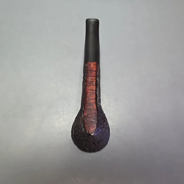 James Upshall Bark Group 6 Partially Rusticated Skater Estate Briar Pipe, Unsmoked - Image 9