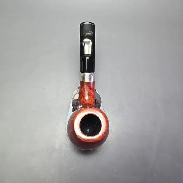 Design Berlin Potsdam 40 Smooth Brandy w/ Silver Estate Briar Pipe, Unsmoked, 9mm - Image 8