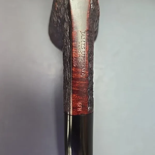James Upshall Bark Group 6 Partially Rusticated Skater Estate Briar Pipe, Unsmoked - Image 10