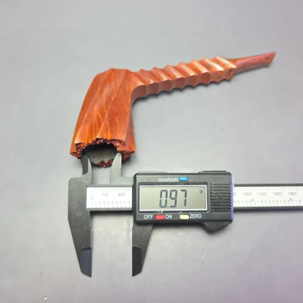 Lee Von Erck 2011 A Grade XL Smooth Spiral Panel Estate Briar Pipe, American Estates - Image 11