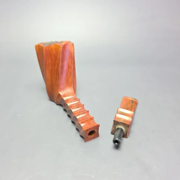 Lee Von Erck 2011 A Grade XL Smooth Spiral Panel Estate Briar Pipe, American Estates - Image 12