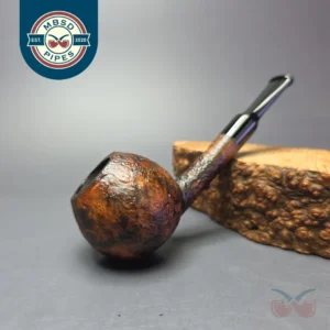 Proxima by Piero Vitale Contrast Sandblasted Apple Estate Briar Pipe, Unsmoked