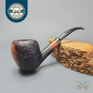 Stanwell (c. 1980s) Vario Partially Sandblasted Egg Estate Briar Pipe, Danish Estates
