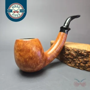 Gasparini Smooth Long Shank Brandy Estate Briar Pipe, Italian Estates