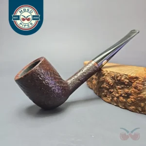 GBD Prehistoric 9436 Partially Sandblasted Billiard Estate Briar Pipe, English Estates