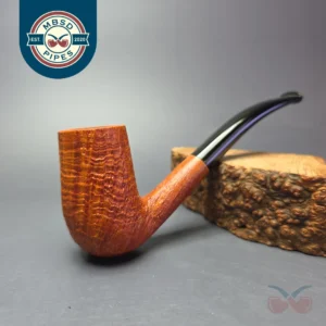 Bruno Nuttens Hand Made A Grade Sandblasted "Holbek's LC", Briar Pipe, New