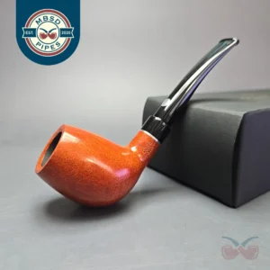 Mastro de Paja Dolce Vita L 03 Smooth Brandy Estate Briar Pipe, Italian Estates, 9mm