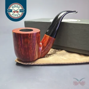 Ser Jacopo Maxima L1 Smooth Bent Billiard Estate Briar Pipe, Unsmoked