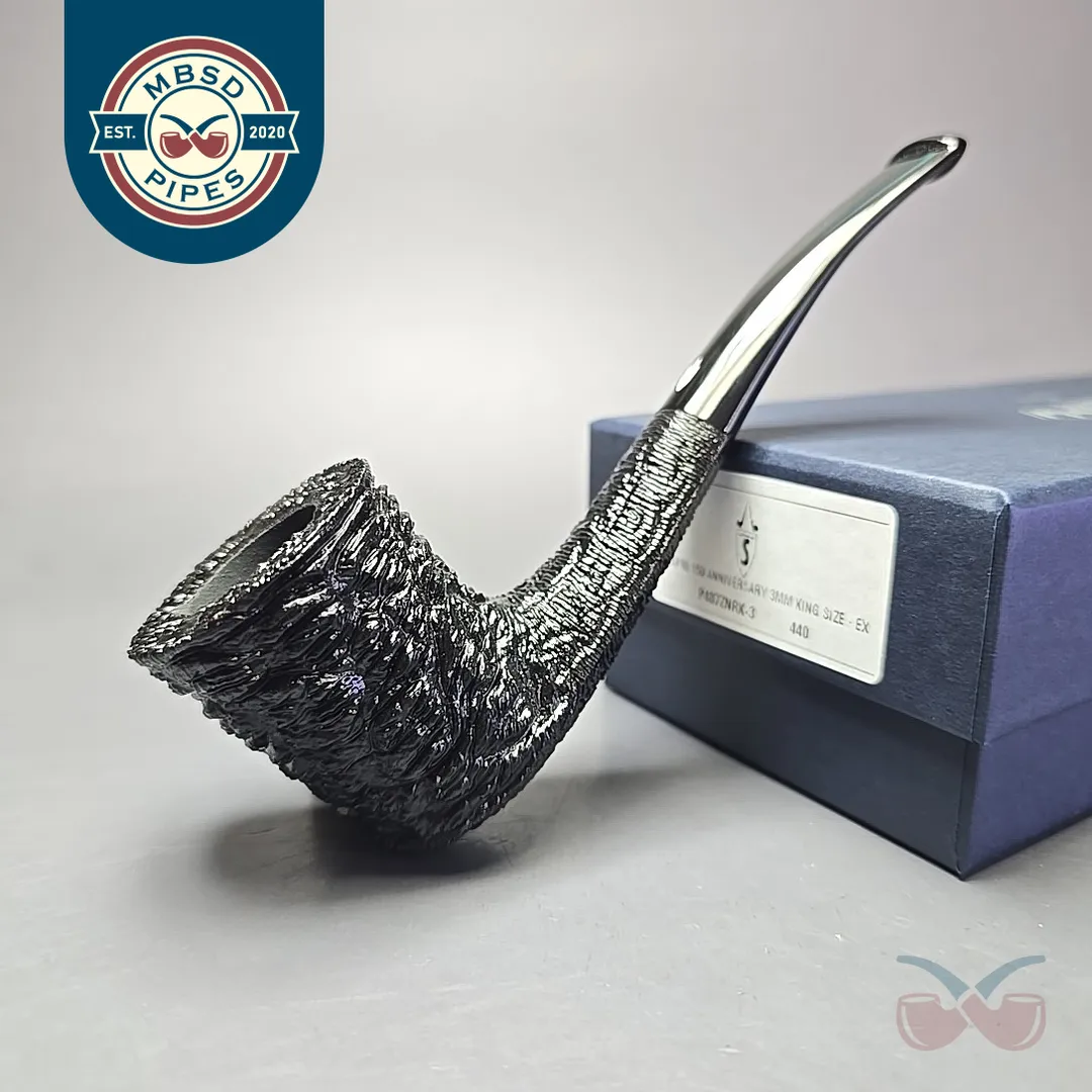 Savinelli 150th Anniversary Capri Root Briar 440 KS Rusticated Oval Shank Dublin Briar Pipe, New