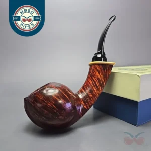 MBSD Briars Modern Masters 2 Smooth Blowfish w/ Boxwood Handmade Briar Pipe, New