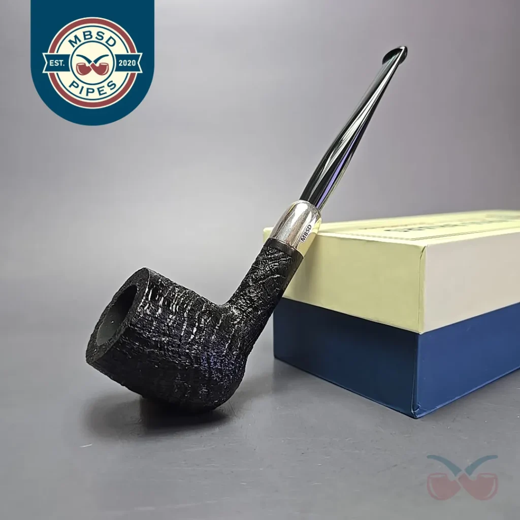 MBSD Briars Timeless Traditions 1 (K) Sandblasted Billiard with Silver (New)