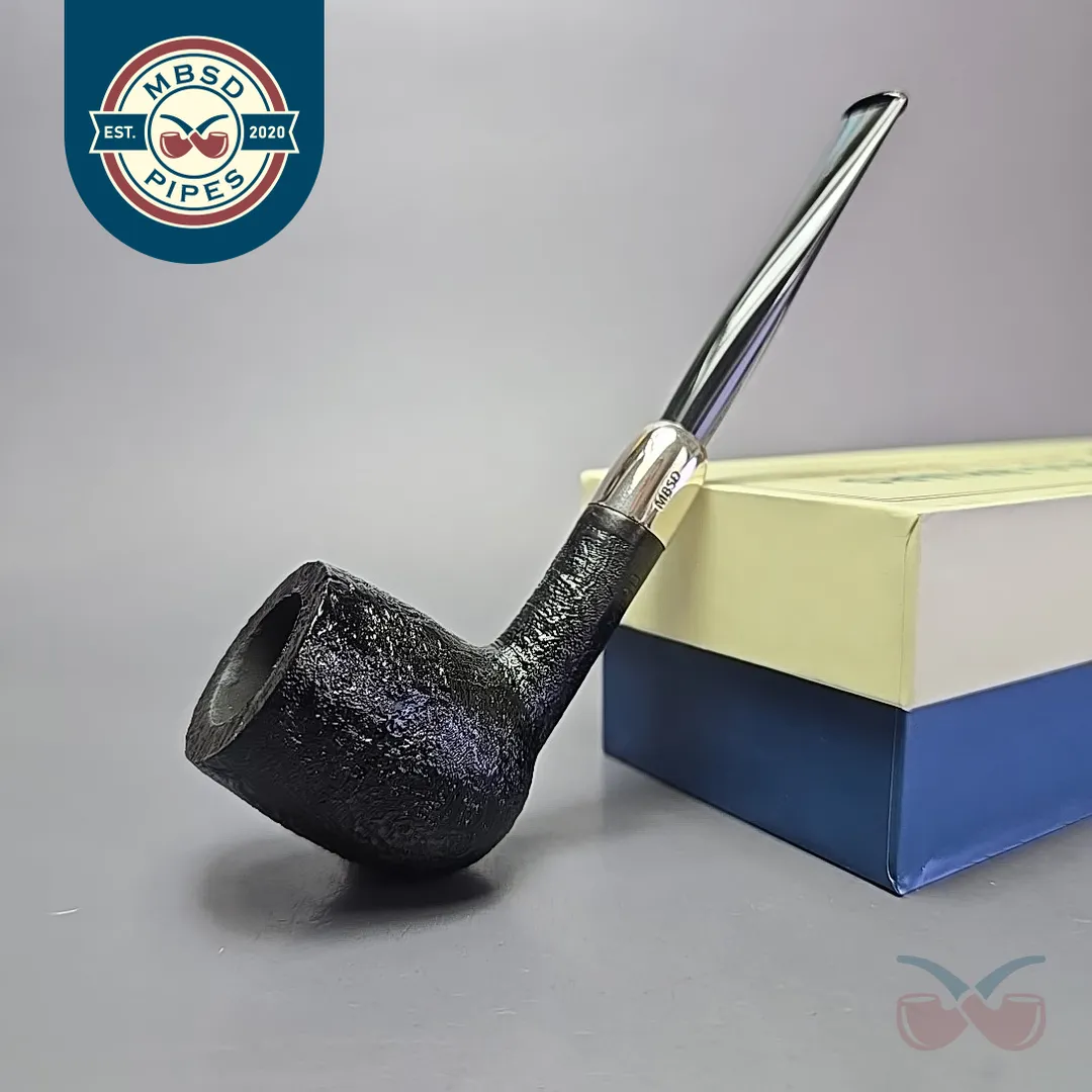 MBSD Briars Timeless Traditions 1 Sandblasted Billiard with Silver (New)