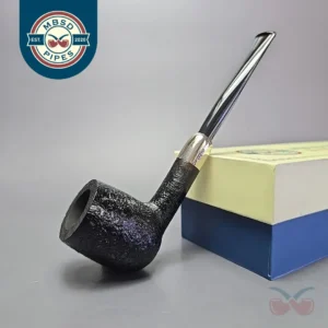 MBSD Briars Timeless Traditions 1 Sandblasted Billiard w/ Silver Handmade Briar Pipe, New