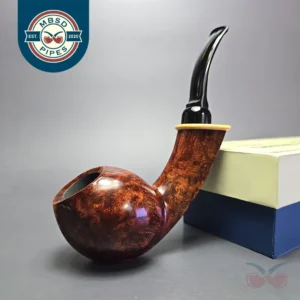 MBSD Briars Modern Masters 2 Smooth Blowfish w/ Boxwood Handmade Briar Pipe, New