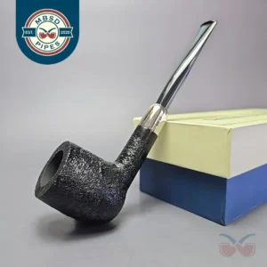 MBSD Briars Timeless Traditions 1 Sandblasted Billiard w/ Silver Handmade Briar Pipe, New