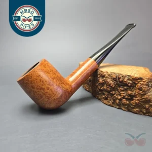 Natural London Made Smooth Billiard Estate Briar Pipe, English Estates