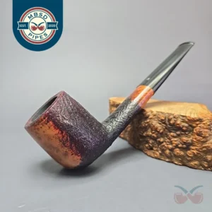 Stanwell (c.1980s) Vario 50 Partially Sandblasted Oval Shank Billiard Estate Briar Pipe, Danish Estates