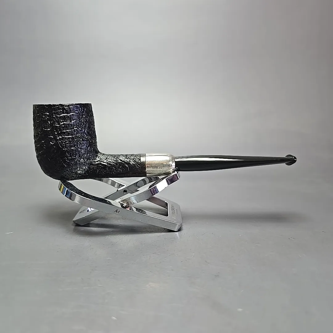 MBSD Briars Timeless Traditions 1 (K) Sandblasted Billiard with Silver (New) - Image 2