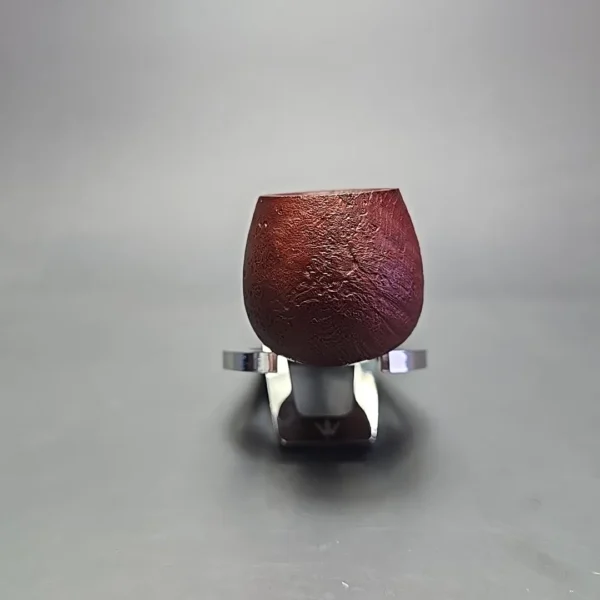 MBSD Briars by Piero Vitale Red Sandblasted Author w/ Zebrawood, Briar Pipe, New - Image 3