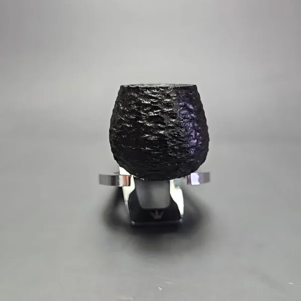 MBSD Briars by Piero Vitale Black Rusticated Author w/ Zebrawood, Briar Pipe, New - Image 3