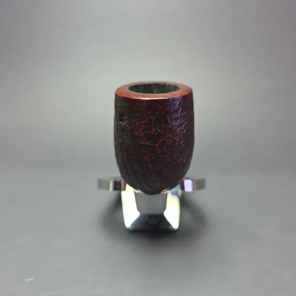 Bruno Nuttens Bing B1 Partially Sandblasted Billiard w/ Aluminum Briar Pipe, New - Image 3