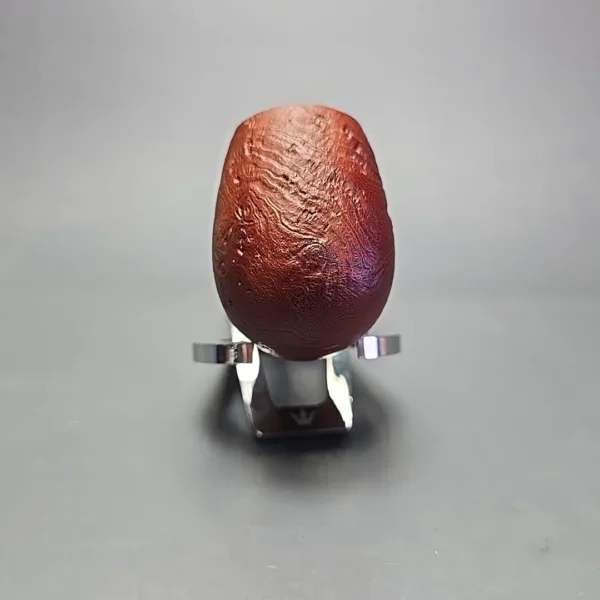 MBSD Briars by Piero Vitale Red Sandblasted Brandy w/ Olivewood Briar Pipe, New - Image 3