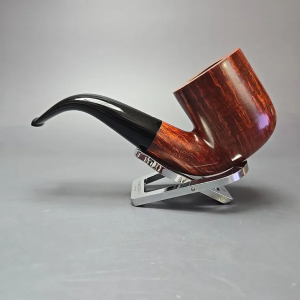 Ser Jacopo Maxima L1 Smooth Bent Billiard Estate Briar Pipe, Unsmoked - Image 4