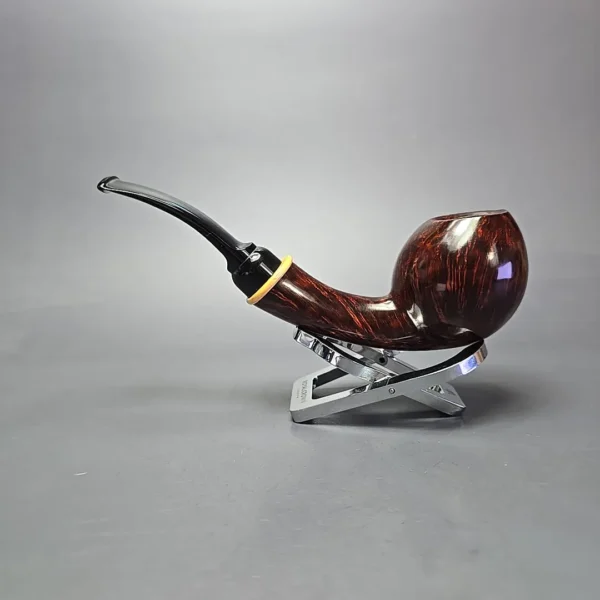 MBSD Briars Modern Masters 2 Smooth Blowfish w/ Boxwood Handmade Briar Pipe, New - Image 4