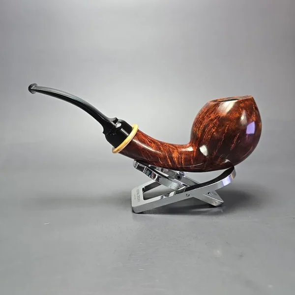 MBSD Briars Modern Masters 2 Smooth Blowfish w/ Boxwood Handmade Briar Pipe, New - Image 4