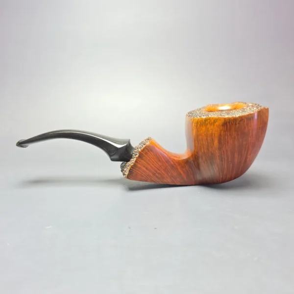 Bari Wiking XL Smooth Panel Freehand Estate Briar Pipe, Danish Estates - Image 4