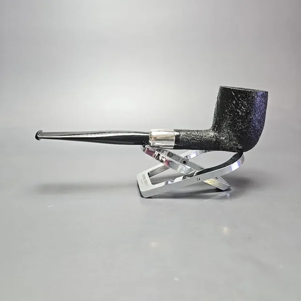 MBSD Briars Timeless Traditions 1 Sandblasted Billiard w/ Silver Handmade Briar Pipe, New - Image 4