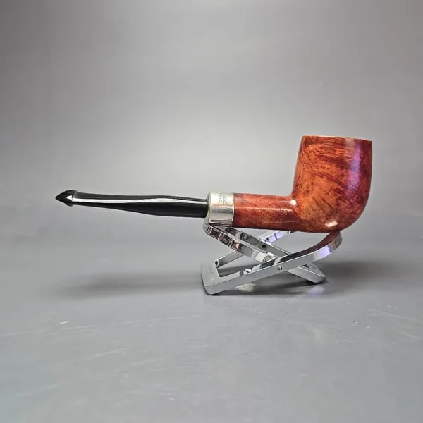 Peterson Silver Mounted Army 106 Smooth Billiard Estate Briar Pipe, Irish Estates - Image 4